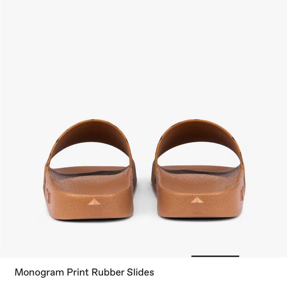 MCM Tan Monogram Slides Size 040 Women’s - Picture 4 of 12